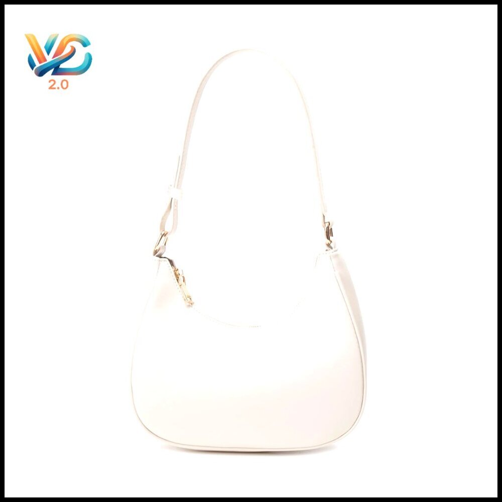 Mini Hobo Tote Shoulder Bag with Zipper Closure PU Leather